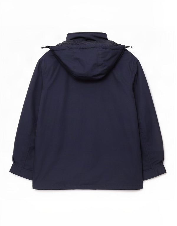 Fila Mens Hooded Padded Jacket IT 48 Medium Navy Blue Cotton