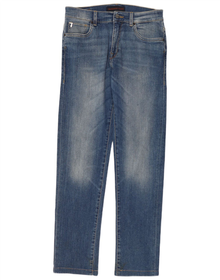 TRUSSARDI Womens Slim Jeans W31 L31 Blue Cotton