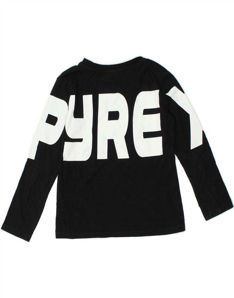 PYREX Boys Graphic Top Long Sleeve 7-8 Years Small Black Colourblock | Vintage Pyrex | Thrift | Second-Hand Pyrex | Used Clothing | Messina Hembry 