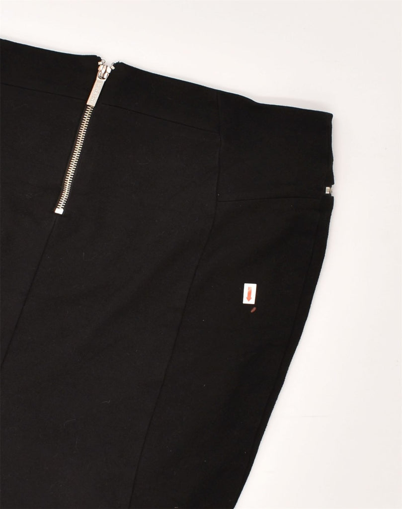 MICHAEL KORS Womens Straight Skirt US 8 Medium W30 Black Viscose | Vintage Michael Kors | Thrift | Second-Hand Michael Kors | Used Clothing | Messina Hembry 