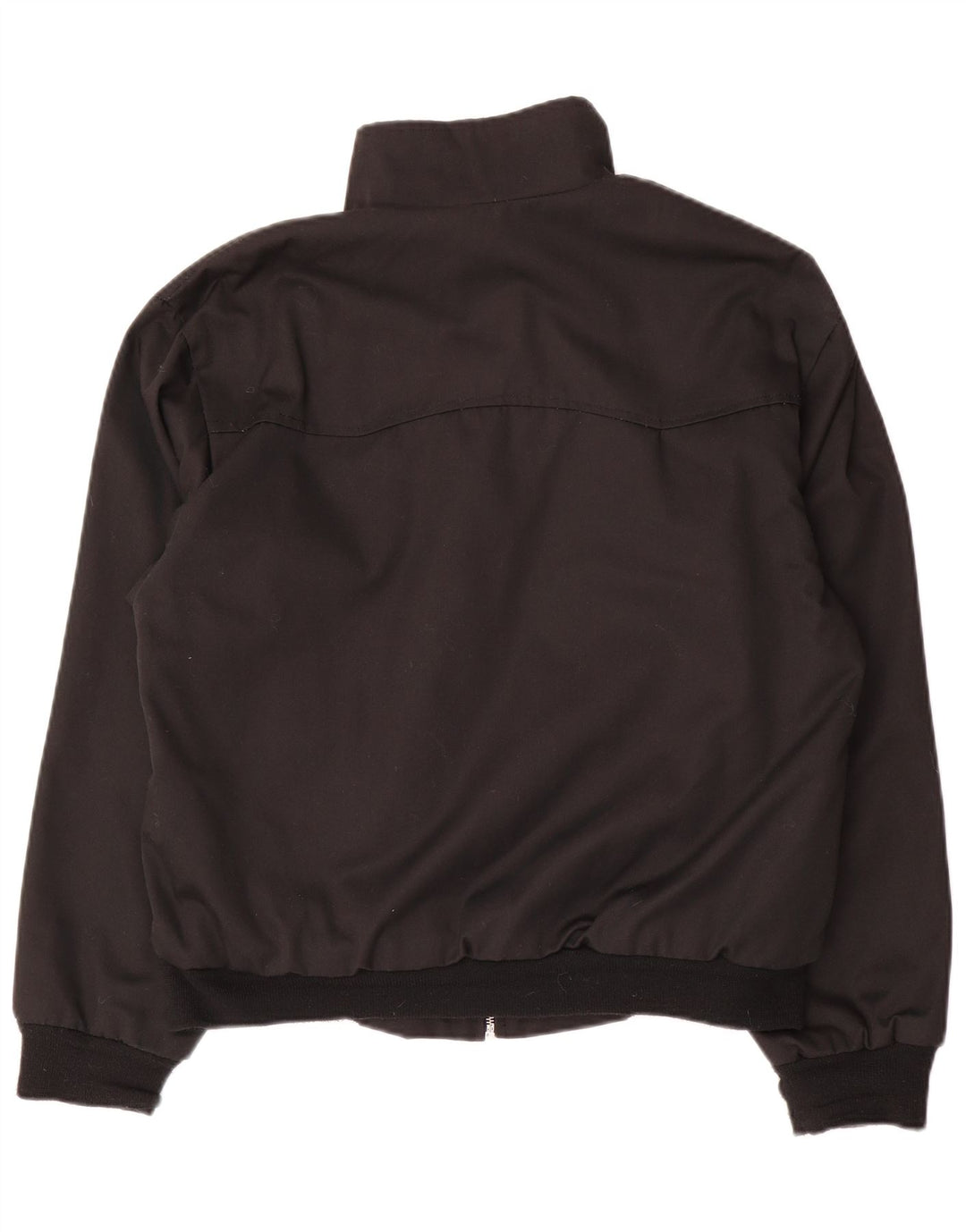 Vintage Mens Bomber Jacket UK 38 Medium Black Polyester