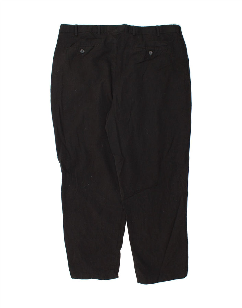 EDDIE BAUER Mens Pegged Chino Trousers W40 L27 Black Wool Vintage Eddie Bauer and Second-Hand Eddie Bauer from Messina Hembry 