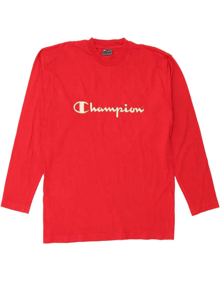 CHAMPION Mens Graphic Top Long Sleeve XL Red Vintage Champion and Second-Hand Champion from Messina Hembry 