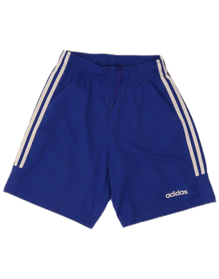 Adidas Mens Climalite Sport Shorts Small Blue Polyester