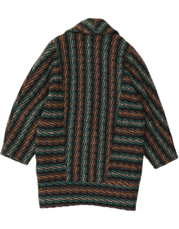 REGINA SCHRECKER Womens Double Breasted Coat IT 42 Medium Multicoloured