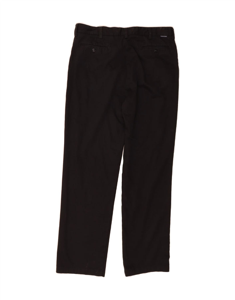 NAUTICA Mens Clipper Straight Chino Trousers W36 L34 Black Cotton Vintage Nautica and Second-Hand Nautica from Messina Hembry 