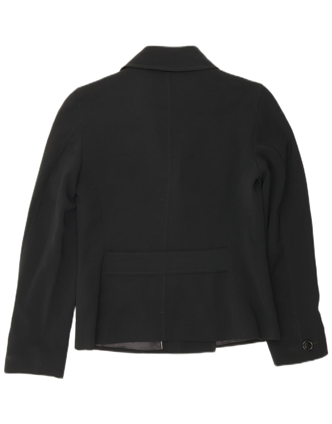 Marks & Spencer Womens Double Breasted Blazer Jacket UK 10 Small Black