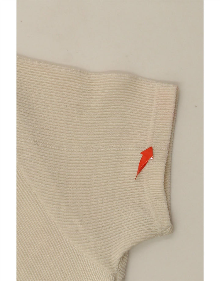 VINTAGE Womens Maxi Dress UK 4 XS Off White Floral