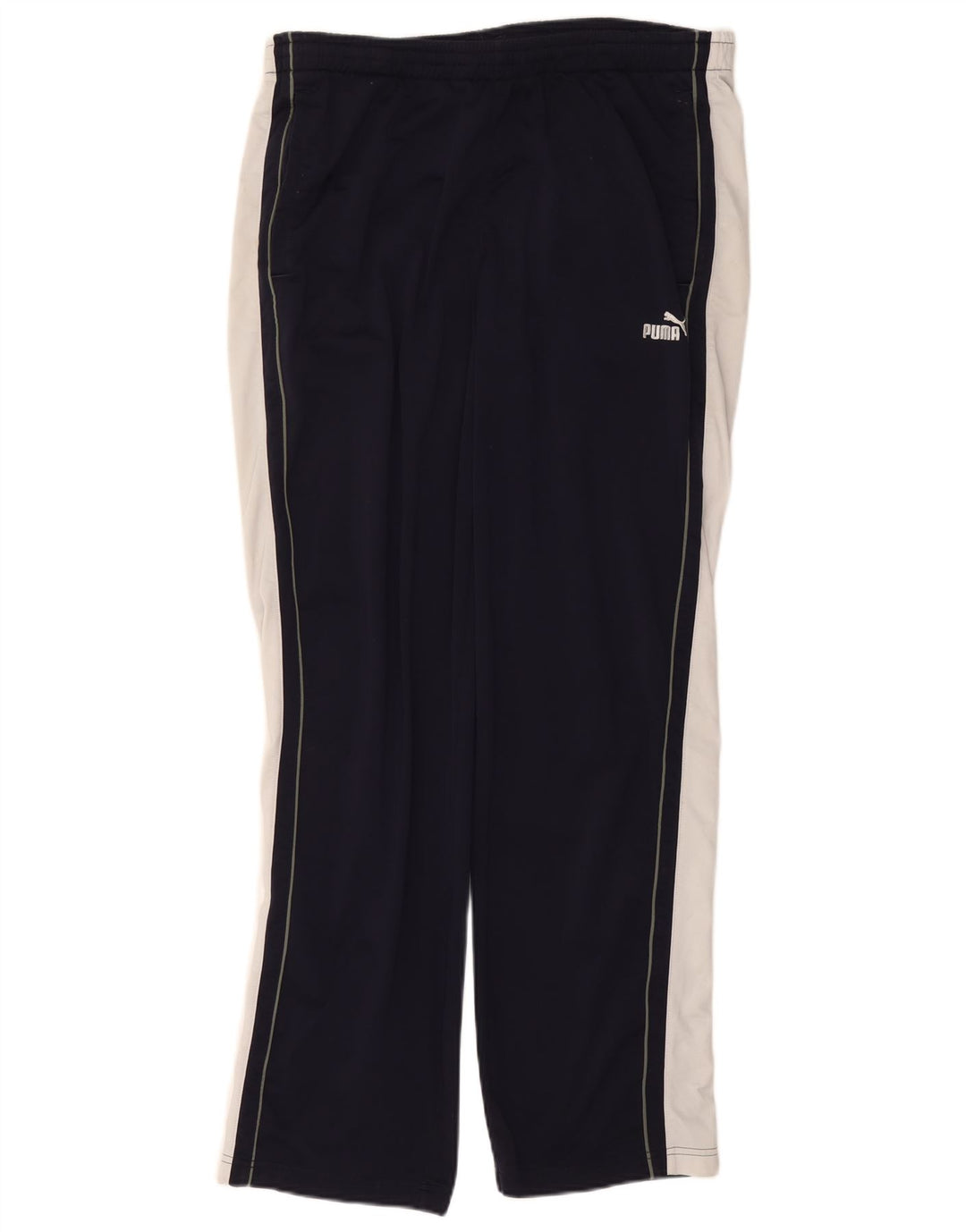PUMA Mens Tracksuit Trousers XL Navy Blue Colourblock