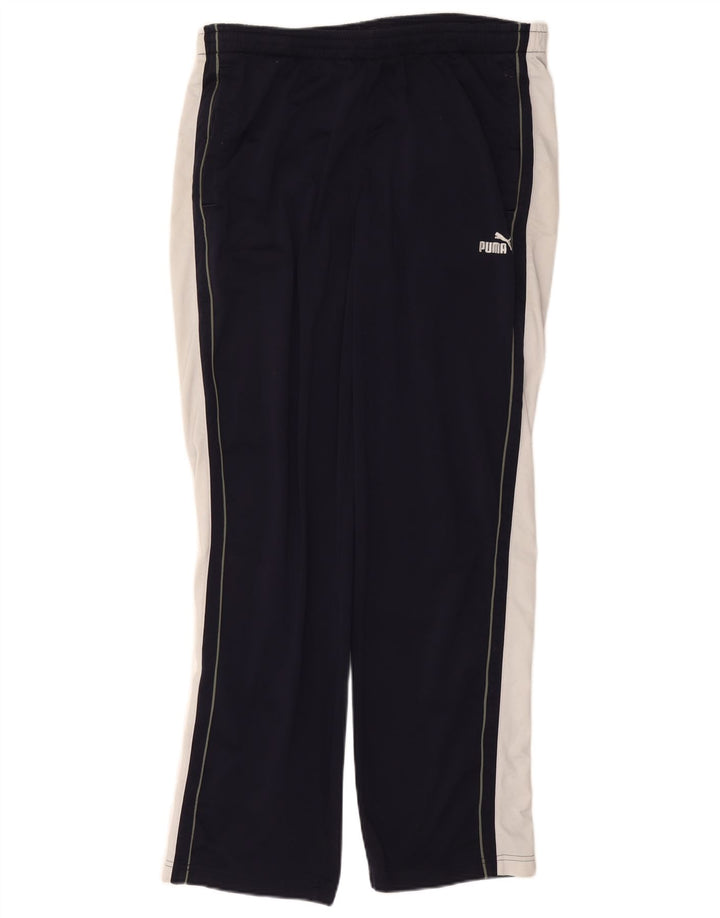 PUMA Mens Tracksuit Trousers XL Navy Blue Colourblock