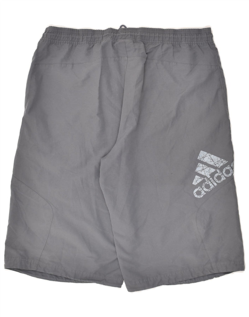 ADIDAS Mens Sport Shorts Medium Grey Polyester | Vintage Adidas | Thrift | Second-Hand Adidas | Used Clothing | Messina Hembry 