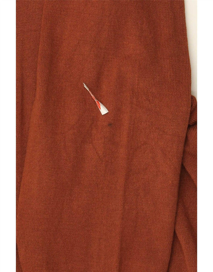 Marks & Spencer Womens Cardigan Sweater UK 24 4XL Brown Viscose