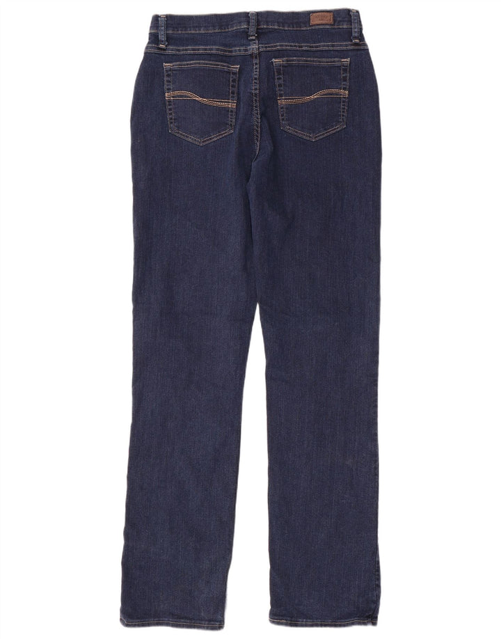 Lee Womens Straight Jeans US 12 Large W32 L35 Navy Blue Cotton