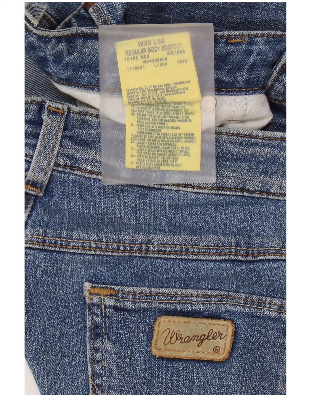 WRANGLER Womens Bootcut Jeans W30 L30 Blue Cotton