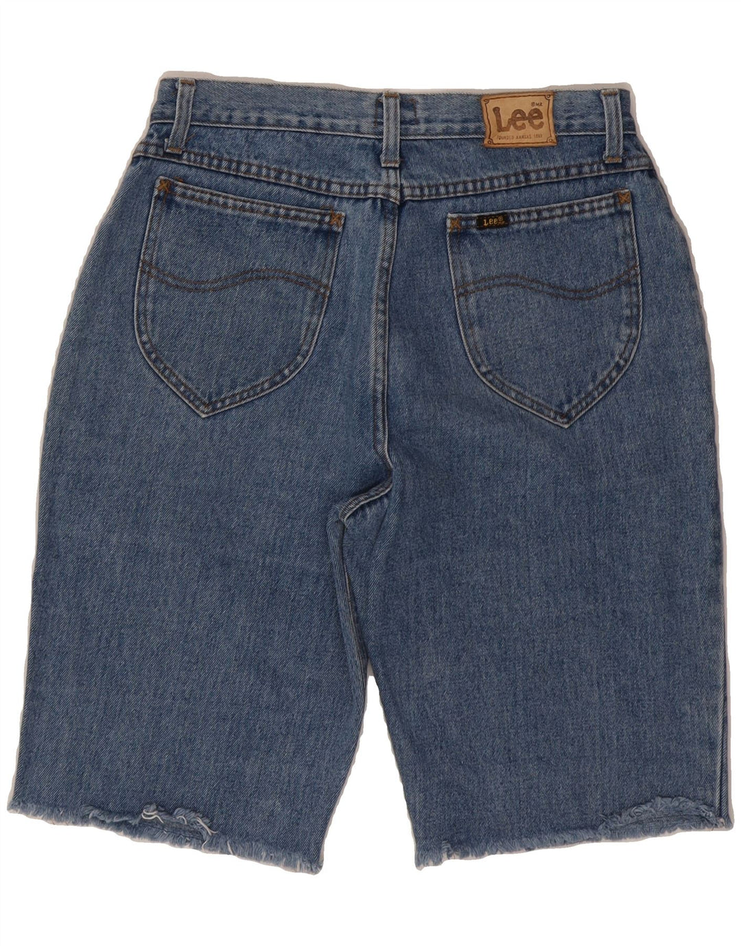 LEE Mens Denim Shorts W32 Medium Blue Cotton Vintage Lee and Second-Hand Lee from Messina Hembry 