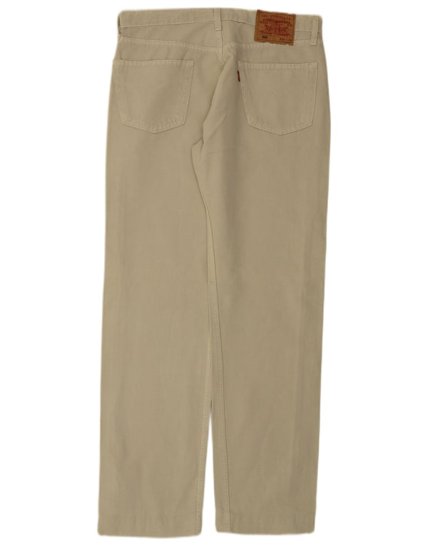 Levi's Mens 501 Straight Casual Trousers W34 L31 Green Cotton