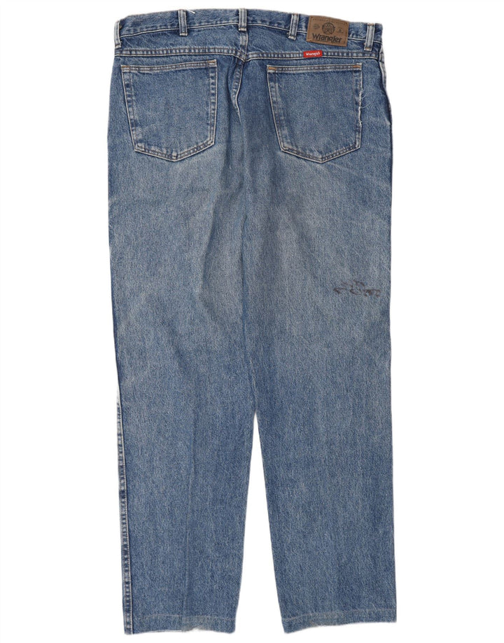 Wrangler Mens Tapered Jeans W38 L34 Blue