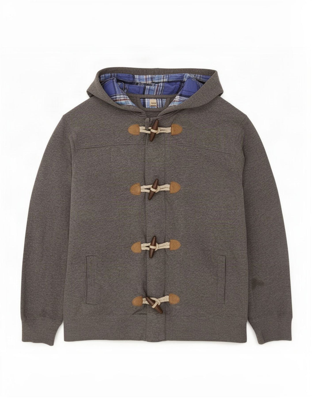 Massimo Dutti Mens Zip Hoodie Sweater Large Grey
