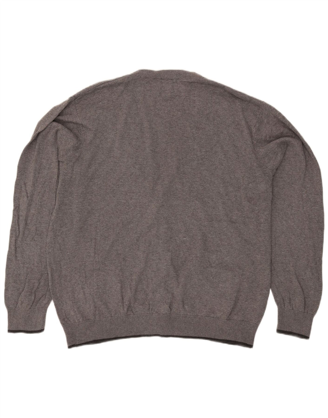 Marks & Spencer Mens Blue Harbour Cardigan Sweater 2XL Grey Flecked Cotton