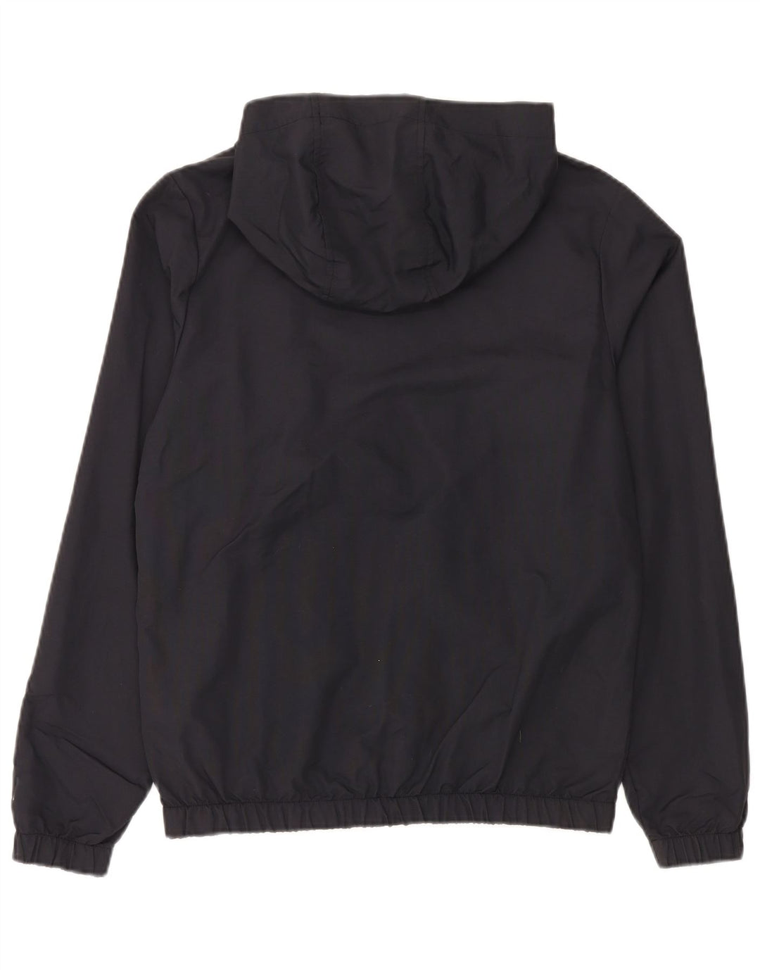Ellesse Mens Zip Neck Graphic Hoodie Jumper Small Black Polyamide