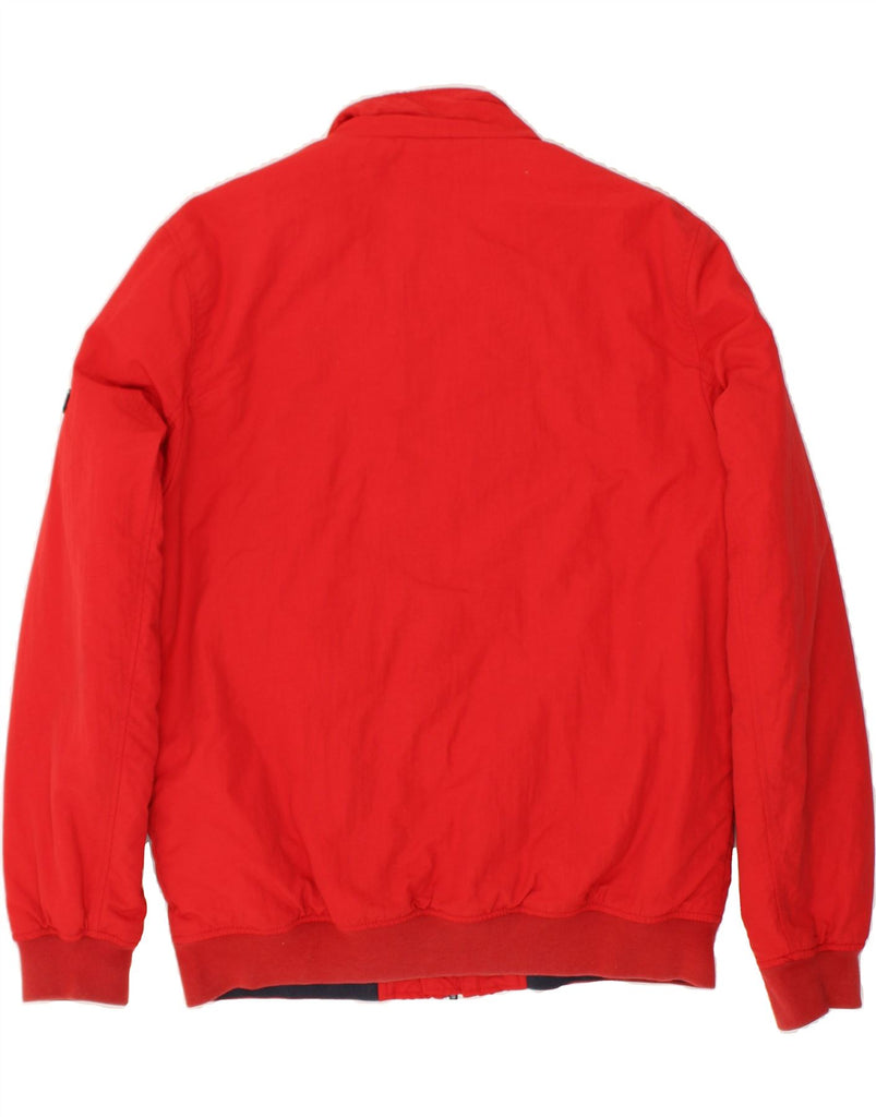TOMMY HILFIGER Mens Bomber Jacket UK 40 Large Red Polyamide | Vintage Tommy Hilfiger | Thrift | Second-Hand Tommy Hilfiger | Used Clothing | Messina Hembry 