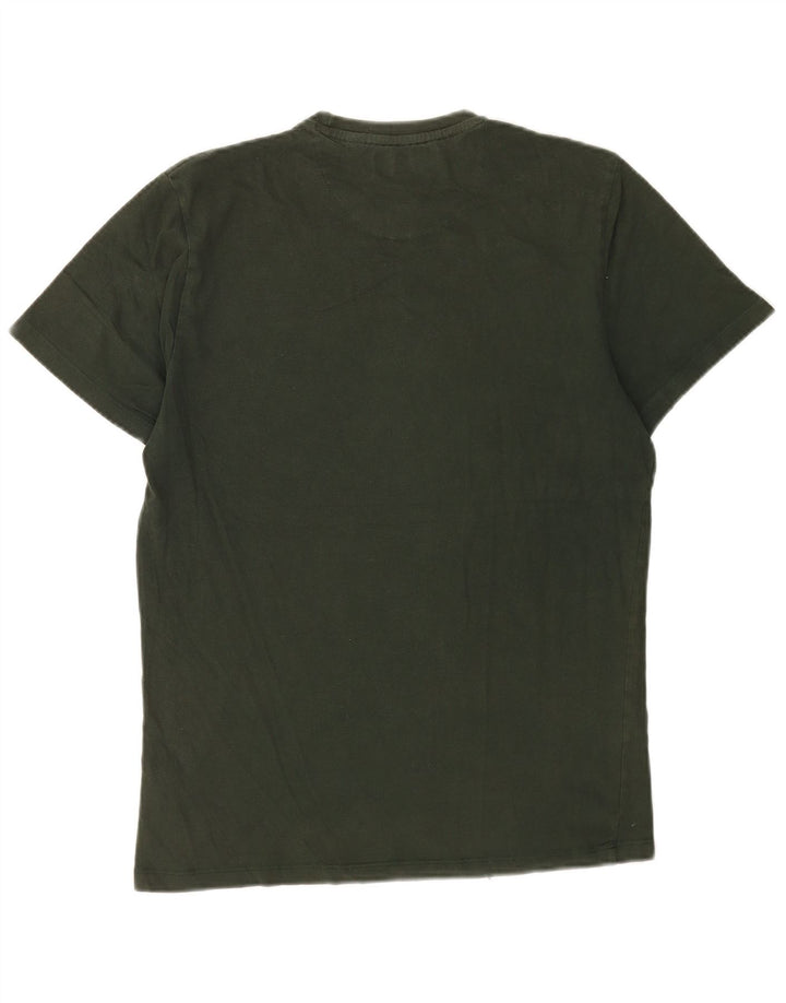 Jack Wills Mens Graphic T-Shirt Top Medium Khaki Cotton