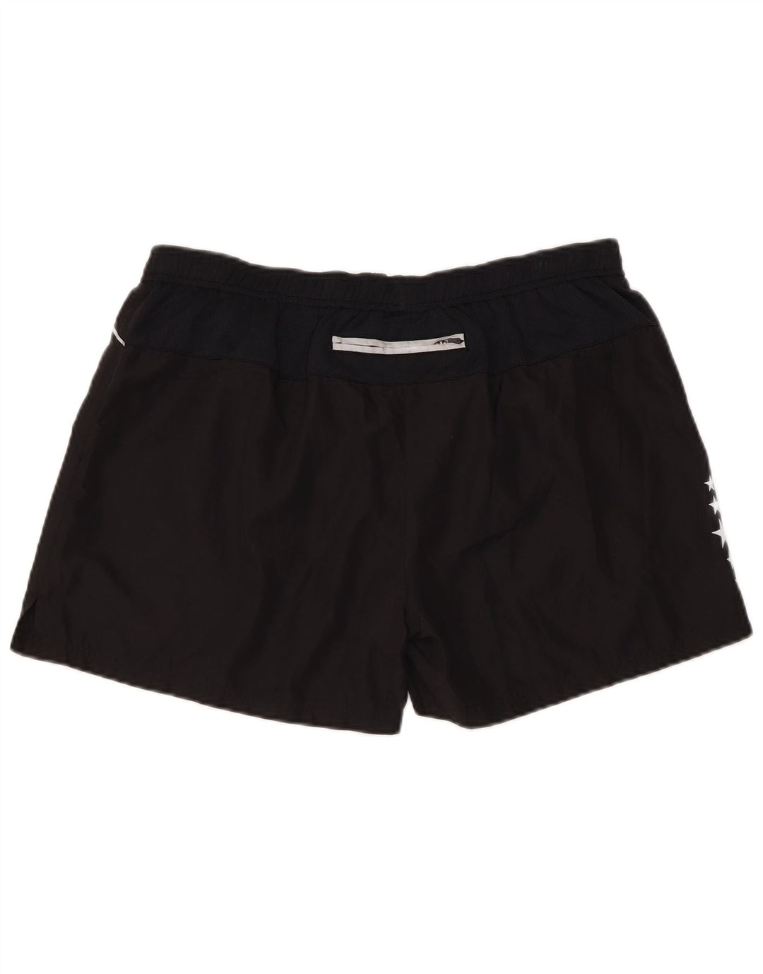 Champion Womens Graphic Regular Sport Shorts UK 14 Large Black Polyester