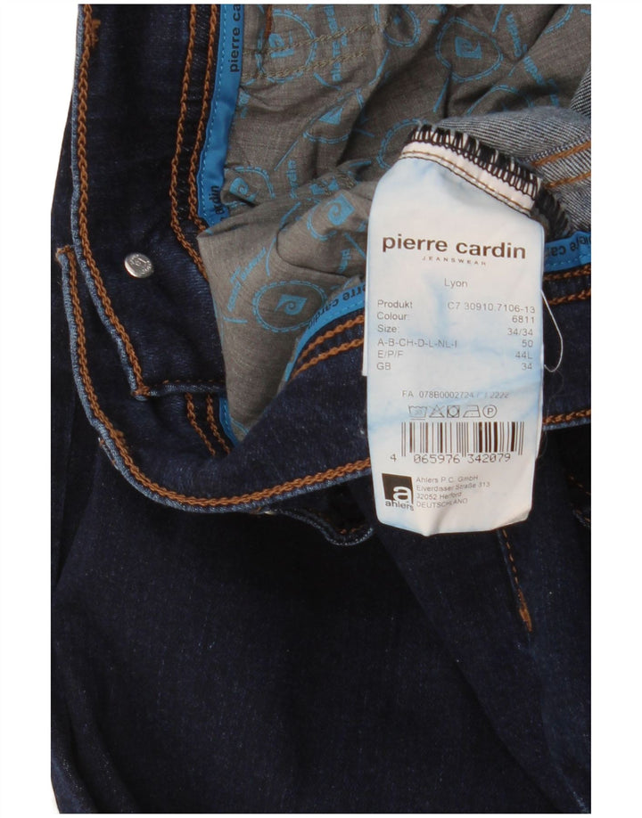 Pierre Cardin Mens Slim Jeans W34 L34 Navy Blue