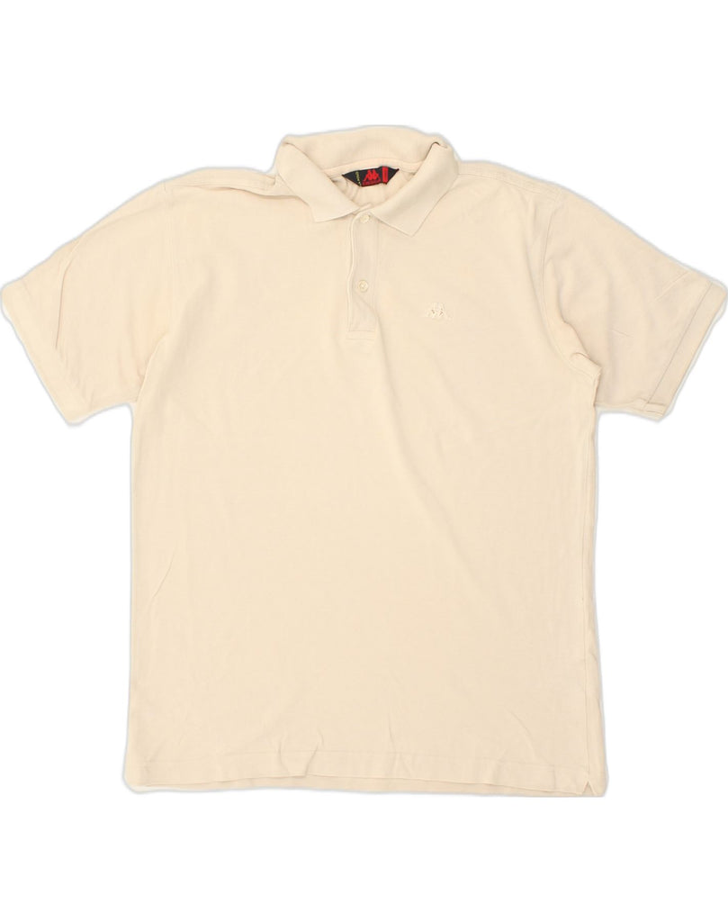 KAPPA Mens Polo Shirt Large Beige Cotton | Vintage Kappa | Thrift | Second-Hand Kappa | Used Clothing | Messina Hembry 