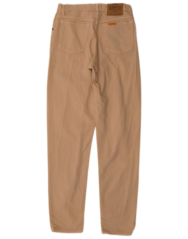 Edwin Mens Straight Casual Trousers W30 L34 Beige Cotton