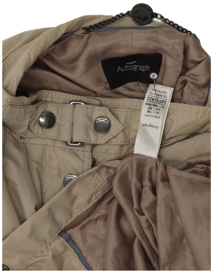 Autograph  Womens Utility Jacket UK 14 Large Beige Polyester