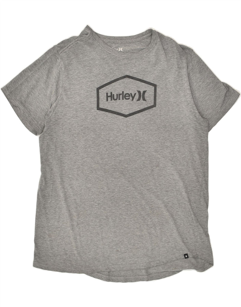 HURLEY Mens Graphic T-Shirt Top XL Grey Cotton | Vintage Hurley | Thrift | Second-Hand Hurley | Used Clothing | Messina Hembry 