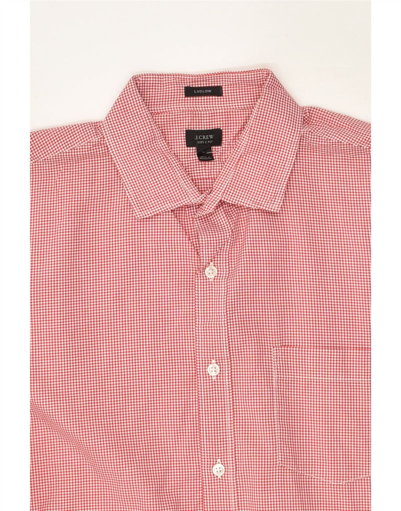 J. CREW Mens Ludlow Shirt Large Red Gingham Cotton | Vintage J. Crew | Thrift | Second-Hand J. Crew | Used Clothing | Messina Hembry 