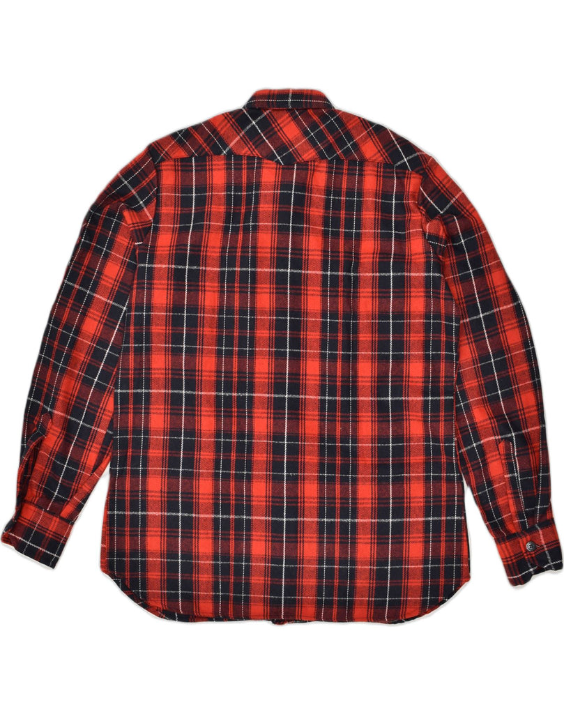 VINTAGE Mens Flannel Shirt Size 42 Large Red Check | Vintage Vintage | Thrift | Second-Hand Vintage | Used Clothing | Messina Hembry 