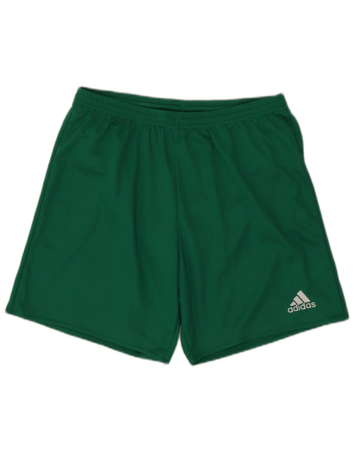 Adidas Mens Climalite Sport Shorts Large Green Polyester