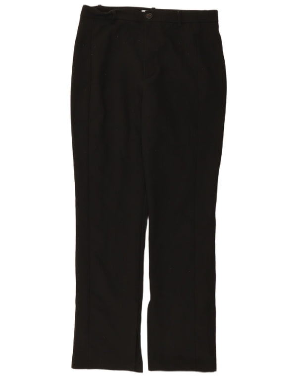 Zara Womens Straight Casual Trousers Large W30 L32 Black