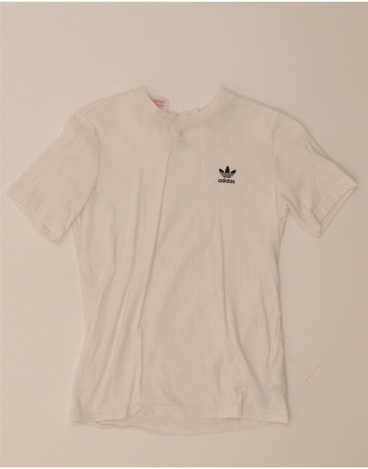 ADIDAS Boys T-Shirt Top 9-10 Years White Cotton Vintage Adidas and Second-Hand Adidas from Messina Hembry 