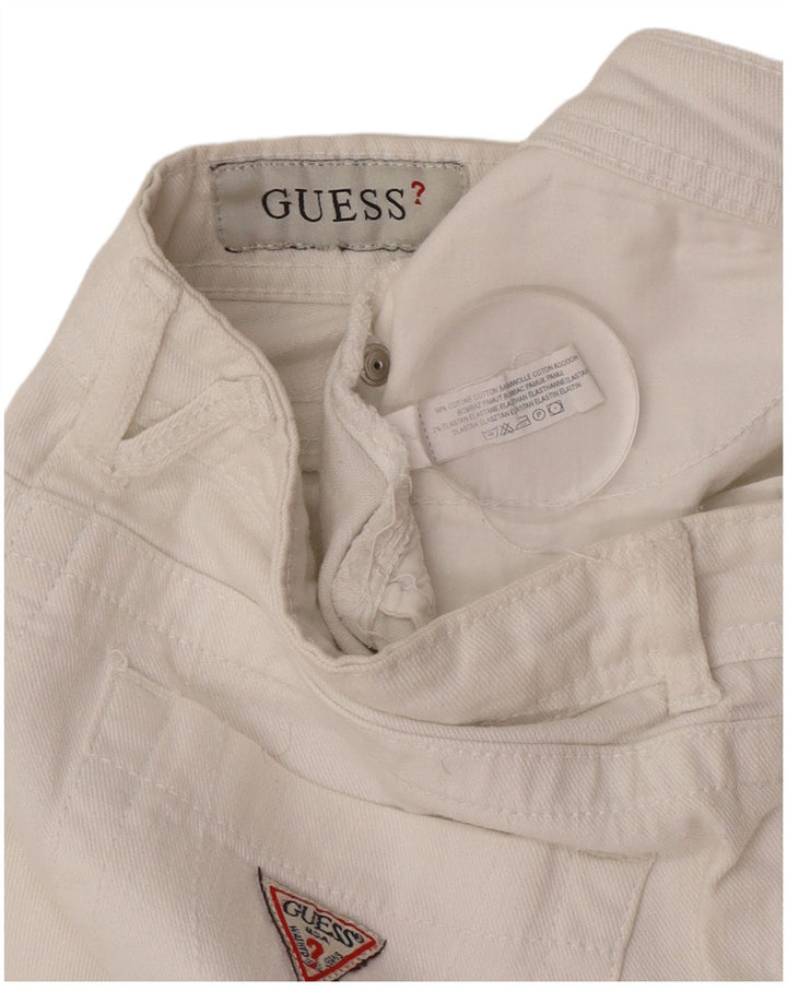 Guess Womens Slim Jeans  W28 L27 White Cotton