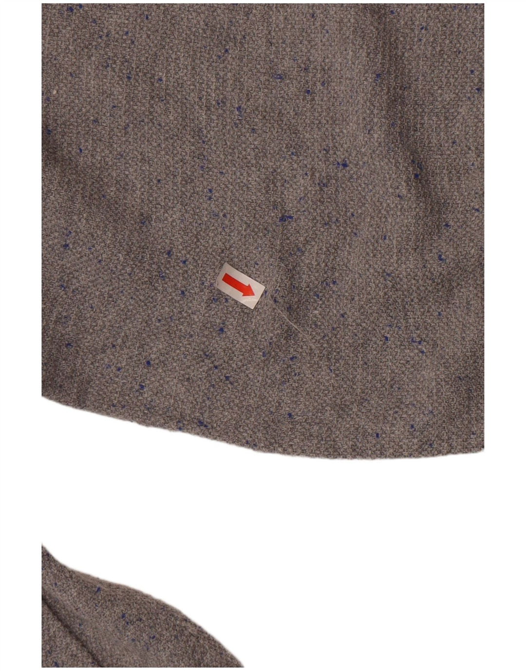 Zara Mens Crew Neck Jumper Sweater XL Grey Flecked Cotton
