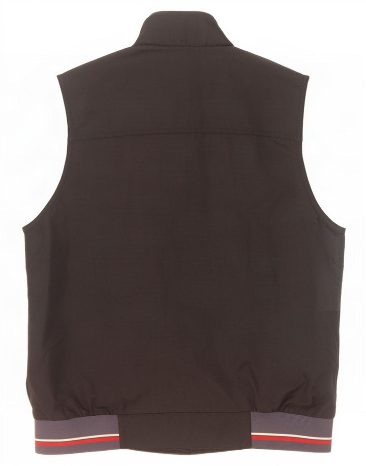 Brugi Mens Gilet UK 38 Medium Black Colourblock Polyamide