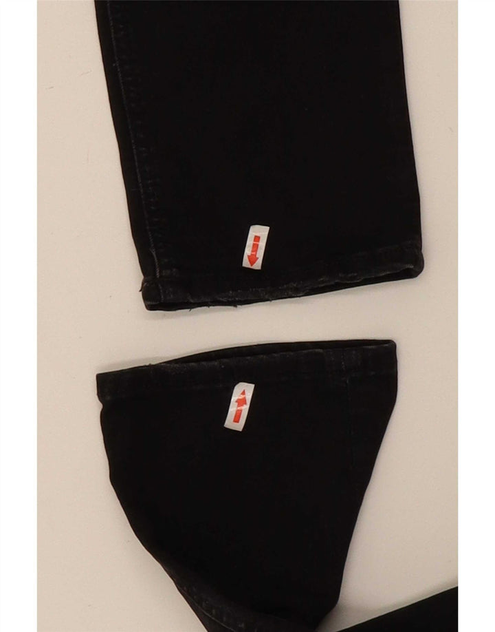 Jack & Jones Mens GLENN Distressed Slim Jeans W31 L32 Black Cotton