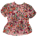 J. CREW Womens Blouse Top UK 14 Medium Pink Floral Polyester