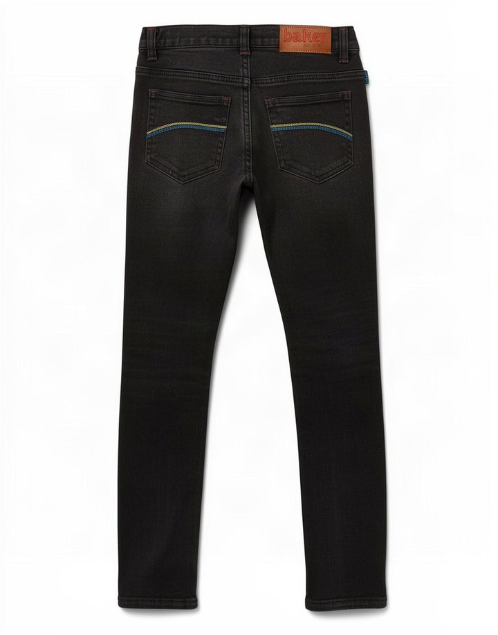 Ted Baker Boys Slim Jeans 8-9 Years W24 L22 Black Cotton