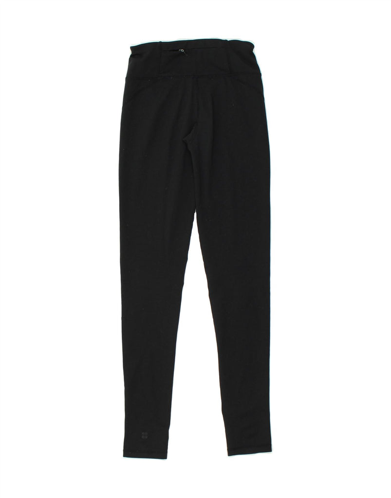 SWEATY BETTY Womens Leggings UK 2 2XS Black Polyester | Vintage Sweaty Betty | Thrift | Second-Hand Sweaty Betty | Used Clothing | Messina Hembry 