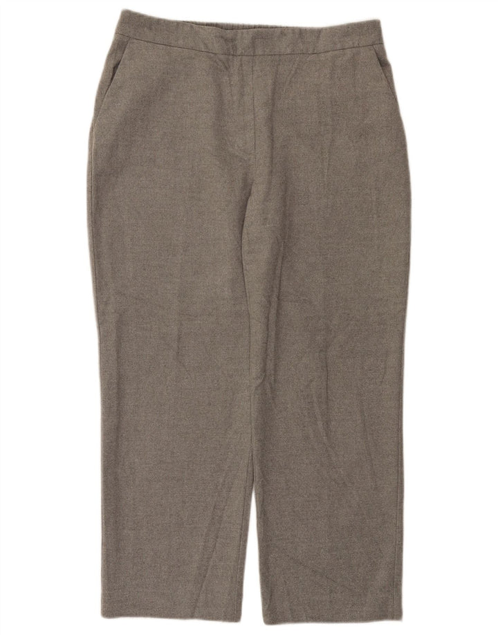 Zara Womens Cropped Trousers Large W30 L25 Grey