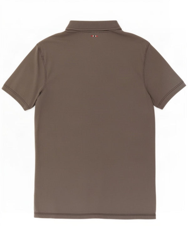 Napapijri Mens Geographic Polo Shirt Medium Grey Cotton