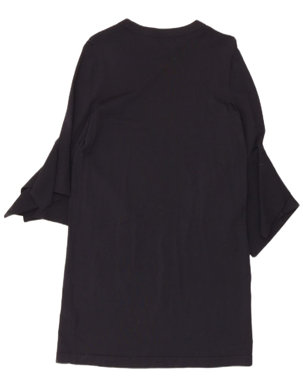 Cos Womens 3/4 Sleeve Shift Dress UK 10 Small Navy Blue