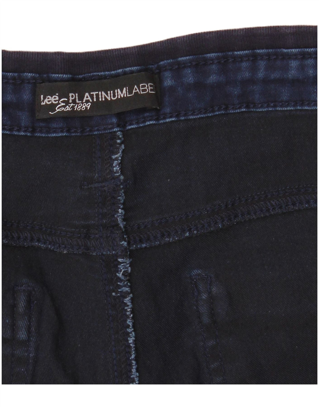 LEE Mens Platinum Label Denim Cargo Shorts W32 Medium Navy Blue