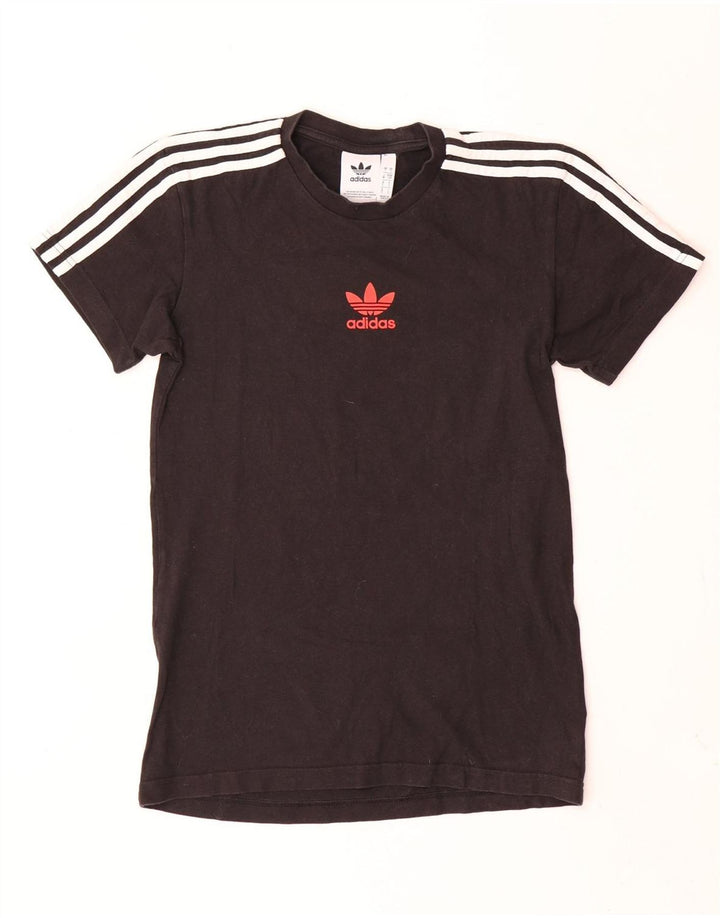 Adidas Mens Graphic T-Shirt Top Small Black Cotton