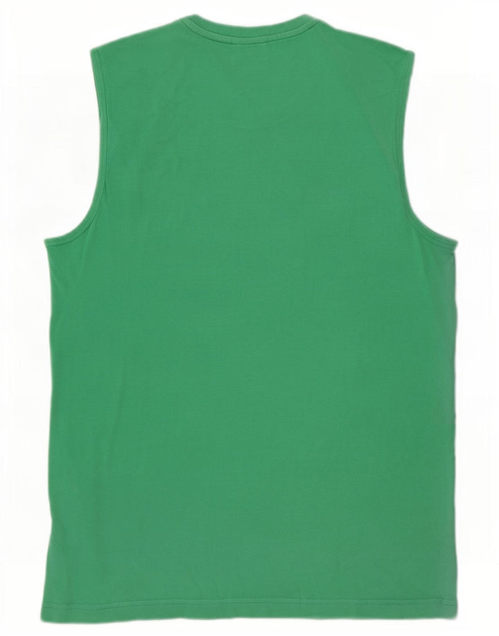 Puma Mens Graphic Vest Top Large Green